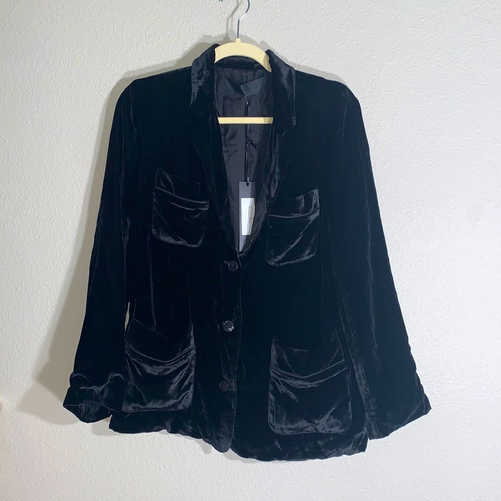 NWT Jenni Kayne velvet crush shirt jacket